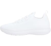 Slip-On Sneaker TOMMY HILFIGER "TH KNIT EXTRALIGHT RUNNER", Herren, Gr. 38, weiß, Textil, unifarben, Schuhe, Freizeitschuh, Halbschuh, Slipper mit elastischen Schnürsenkeln (63161021-38) weiß