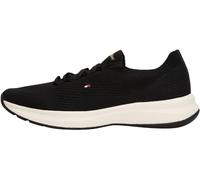 Tommy Hilfiger Damen Runner Sneaker Knit Low Top, Schwarz (Black), 40