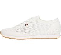 Tommy Hilfiger Damen Runner Sneaker Low Profile mit Mesh, Weiß (Ecru), 38