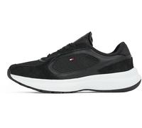 Tommy Hilfiger Damen Runner Sneaker Sporty Low Top, Schwarz (Black), 36