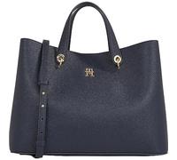 Tommy Hilfiger Emblem Shopper Tasche 38 cm space blue (AW0AW15177-DW6) blau