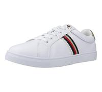 Tommy Hilfiger Damen Schuhe Corporate Webbing Sneaker Weiß Sneakers 37