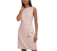 Tommy Hilfiger Damen Sleeveless Boat Neck Fold Detail Sheath Mini Dress Kleid, Ballerina Pink, 38