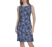 Tommy Hilfiger Damen Sleeveless Round Neck Shift Mini Dress Kleid, French Blue/Sky Captain, 34