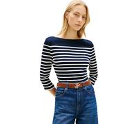 Tommy Hilfiger Damen Slim Cody Boat-Nk 3/4Slv Ww0Ww40589, Blau, L