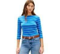 Tommy Hilfiger Damen Slim Cody Boat-Nk 3/4Slv Ww0Ww40589, Blau, XL