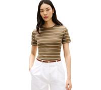 Tommy Hilfiger Damen Slim Cody C-Nk Ss Ww0Ww40587, Braun, L