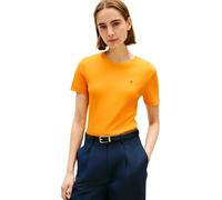 Tommy Hilfiger Damen Slim Cody C-Nk Ss Ww0Ww40587, Orange, L