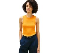 Tommy Hilfiger Damen Slim Cody C-nk Tank Top Ww0ww47806 Weitere T-Shirts, ORANGE (Orange Flash), M