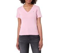 Tommy Hilfiger "SLIM CODY V-NK SS mit V-Ausschnitt und Streifen" Baumwolle, slim fit (30936060-XXL) pink