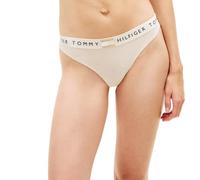 Tommy Hilfiger Damen Slip Bikini Form Classic mit Logobund, Beige (Beige Heather), M
