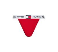 Tommy Hilfiger Damen Slip Bikini Form Tanga mit Spitze, Rot (Primary Red), S