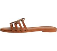 TOMMY HILFIGER Pantoletten TH SCRIPT gold | 37