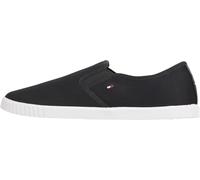 Tommy Hilfiger Damen Slipper Sneaker Canvas Slip-On ohne Schnüren, Blau (Space Blue), 37
