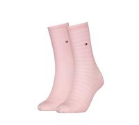 Tommy Hilfiger 2P Classic Small Stripe Socks Hellrosa Gr 39/42 Damen