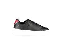 Tommy Hilfiger Damen-Sneaker aus schwarzem Leder EU39/US9 Schwarz