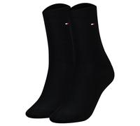 TOMMY HILFIGER Damensocken Doppelpack schwarz Größe 39-42