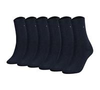 TOMMY HILFIGER Damen Socken, 6er Pack - Classic, Strümpfe, einfarbig Blau / 35-38 35-38 Blau