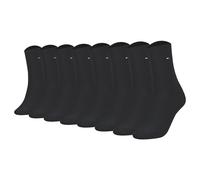 TOMMY HILFIGER Damen Socken, 8er Pack - Sock Casual, ECOM, Kurzsocken, uni Schwarz 39-42