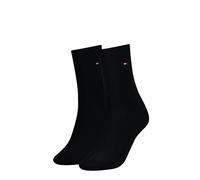 TOMMY HILFIGER Damensocken Doppelpack schwarz Größe 35-38