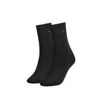 Tommy Hilfiger Damen Socken Classic - Anthrazit Melange - 2er-Pack, Größe 35/38