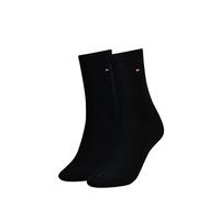TOMMY HILFIGER Damensocken Doppelpack schwarz Größe 39-42
