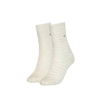 TOMMY HILFIGER Damen Socken im Pack - Women's Patterned Styles Beige meliert / 39-42 / 4er Pack (2x2P) 39-42 Beige