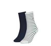 TOMMY HILFIGER Damen Socken im Pack - Women's Patterned Styles Dunkelblau/Weiß 35-38 8er Pack (4x2P)