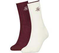 Socken TOMMY HILFIGER, Damen, Gr. 35-38, bunt (sanftes weiß), Obermaterial: 62% Baumwolle, 28% Polyamid, 9% sonstige Fasern, 1% Elasthan, Socken Socken (42864637-35) sanftes weiß