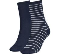 Tommy Hilfiger 2P Classic Small Stripe Socks Dunkelblau Gr 39/42 Damen