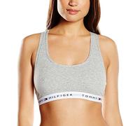 Tommy Hilfiger Damen Sport-BH Bralette Iconic, Gr. 32 (Herstellergröße: XS), Grau (Grey Heather 004)