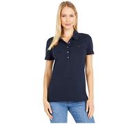 Tommy Hilfiger Damen Klassisches Poloshirt (Standard und Übergröße) Polohemd, Marineblau, XX-Large