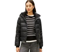 Tommy Hilfiger Damen Steppjacke Down Casual Jacket mit Kapuze, Schwarz (Black), L