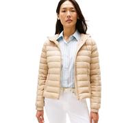 Steppjacke TOMMY HILFIGER "UL DOWN REG HOODED JACKET", Damen, Gr. XL (42), beige, Web, Obermaterial: 100% Polyamid, unifarben, casual, regular fit, hoch geschlossener Ausschnitt, Langarm, Jacken (8504