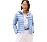 Tommy Hilfiger Damen Steppjacke Down Hooded Jacket mit Reißverschluss, Blau (Brisk Blue), S