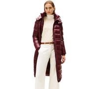 Steppmantel TOMMY HILFIGER "GLOSS HW DOWN WAIST REG MAXI", Damen, Gr. XL (42), rot (deep burgundy), Steppware, Obermaterial: 100% Nylon, unifarben, kniebedeckend, Mäntel, in leicht glänzender Optik (5