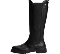 Tommy Hilfiger Damen Stiefel Cleated Long aus Leder, Schwarz (Black), 38