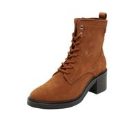 Tommy Hilfiger Damen Stiefel Suede Mid Heel Laceup mit Absatz, Braun (Driftwood Brown), 36