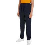 Tommy Hilfiger Damen Stoffhose Casual Linen Pull On Pant Tapered Fit, Blau (Desert Sky), 44