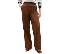 Tommy Hilfiger Damen Stoffhose Cotton Wide Leg, Braun (Legacy Brown), 38