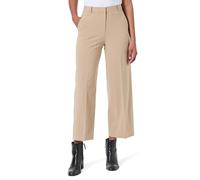 Tommy Hilfiger Damen Stoffhose Wide Leg Crop Knöchelfrei, Beige (Beige), 34W