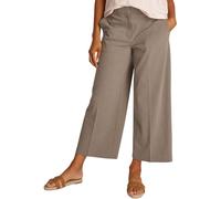 Tommy Hilfiger Damen Stoffhose Wide Leg Crop Knöchelfrei, Braun (Tundra Brown), 42W