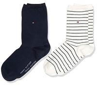 Tommy Hilfiger Damen Strick Socken TH SMALL Stripe, 2er Pack, 100 DEN
