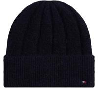 Tommy Hilfiger Damen Strickmütze Flag Fluffy Beanie, Blau (Space Blue), Einheitsgröße
