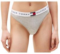 Tanga "CLASSIC THONG", Damen, Gr. XL (42/44), grau (light grau), Jersey, Obermaterial: 90% Baumwolle, 10% Elasthan, TOMMY HILFIGER UNDERWEAR, kontrastfarbene Details, meliert, körpernah, Unterhosen Ta
