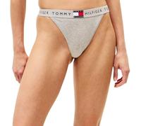 Tommy Hilfiger Damen String Tanga mit Logobund, Grau (Light Grey Heather), L