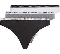 Tommy Hilfiger Damen Strings Tangas, Mehrfarbig (Medium Grey Heather/White/Black), L