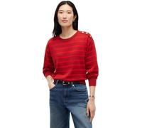 Tommy Hilfiger Damen Striped Script Logo Sweater Ls Ww0ww51584 Pullover (1er Pack)
