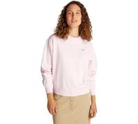 Tommy Hilfiger Damen Sweatshirt Contrast Flag Regular Fit, Rosa (Light Pink), XL