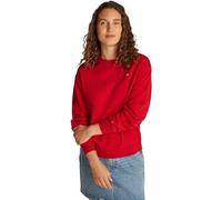 Tommy Hilfiger Damen Sweatshirt Contrast Flag Regular Fit, Rot (Primary Red), XXS